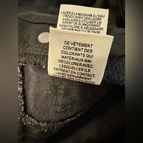 Free People We the Free Black Jean Shorts Cutoffs Shorts 24(b3 - Picture 8 of 12